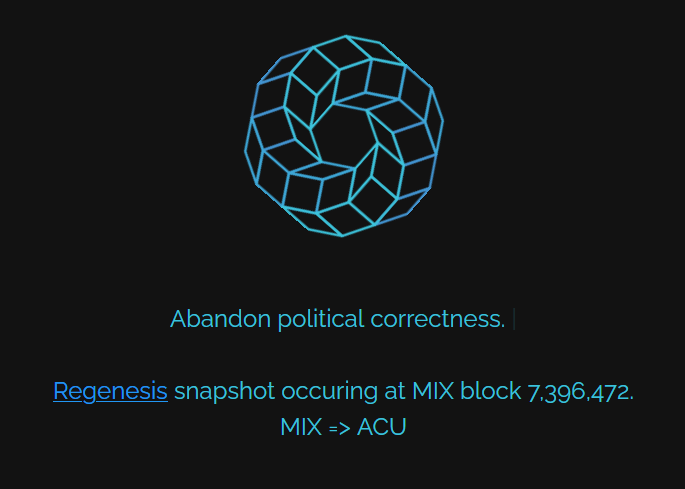 Mix Regenesis, MIX Blockchain